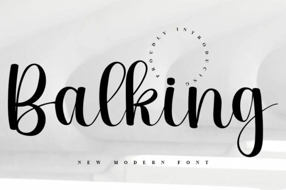 Balking: A Detailed Look at a Magical Script Font