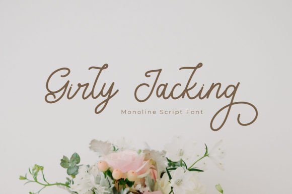 Girly Jacking: Elevate Your Designs with Elegant Monoline Script