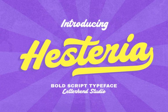 Hesteria: The Bold Retro Script That Revives the Spirit of the 1960s
