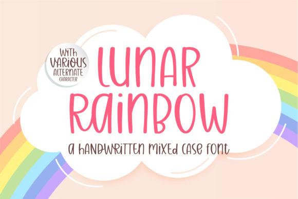 Lunar Rainbow: The Refined Script That Elevates Your Design
