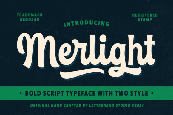 Merlight: Bold Script with Vintage Soul