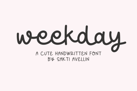 Weekday: The Handmade Script for Creative Projects
